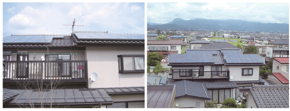 福島市Ｋ様の自宅ソーラーパネル
