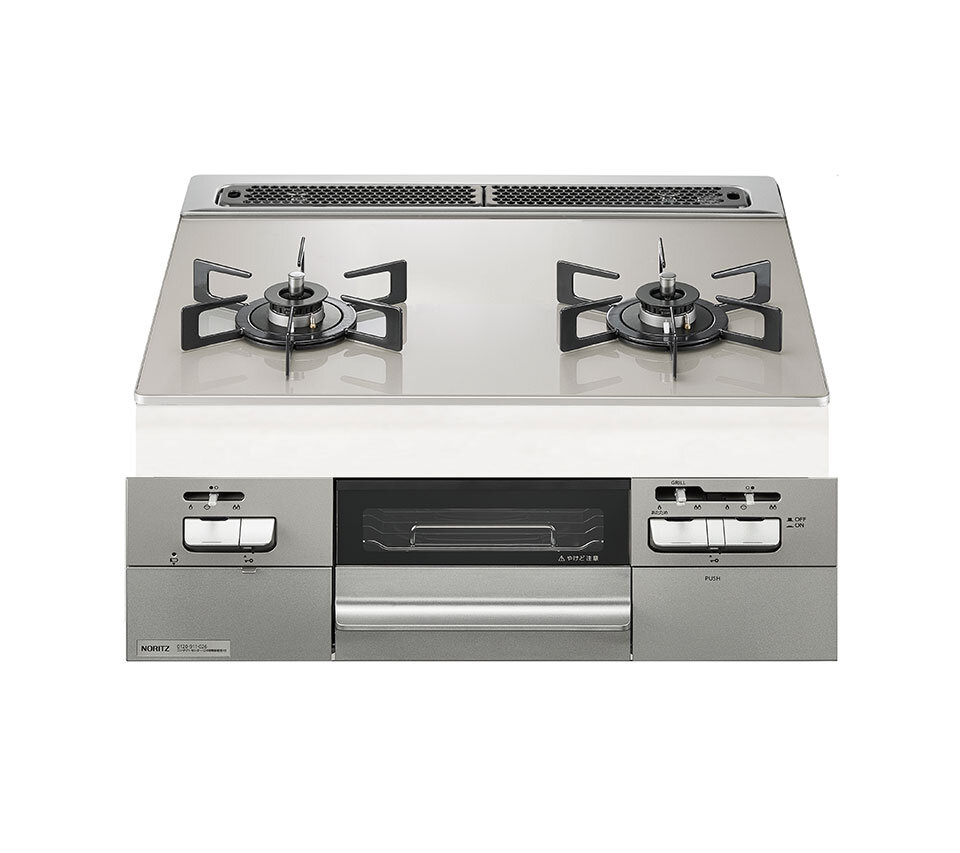 ノーリツ ビルトインコンロ ファミニロ ガラストップ 両面焼き