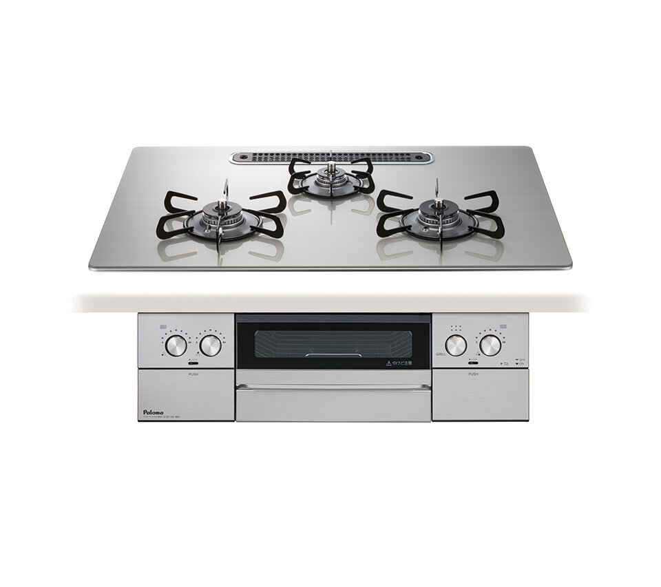 パロマ ビルトインコンロ ウィズナガラストップ 両面焼き